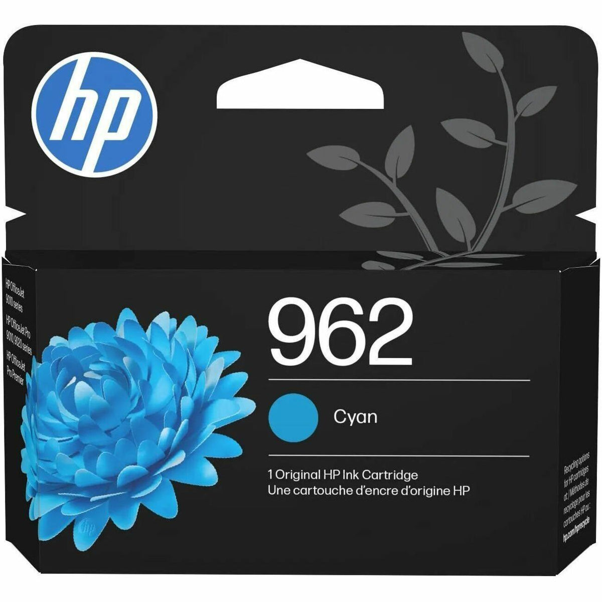 HP 962 (3HZ96AN) Original Standard Yield Inkjet Ink Cartridge - Cyan - 1 Each - 700 Pages