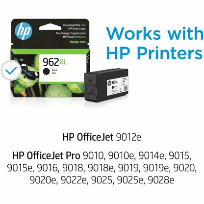 HP 962XL (3JA03AN) Original High Yield Inkjet Ink Cartridge - Black - 1 Each - 2000 Pages