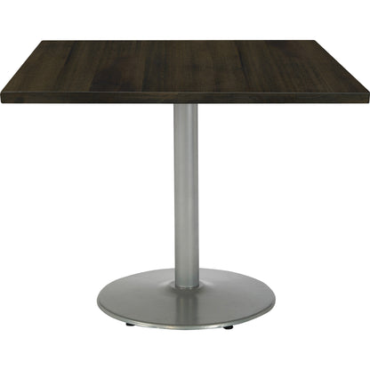 KFI 30" Round Vintage Wood Bistro Table - Round Top - 30" Height - Assembly Required - Espresso - Vintage Wood - 1 Each