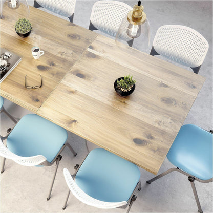 KFI 36" Square Wood Pedestal Table - Espresso Square Top - Pedestal Base - Assembly Required - Vintage Wood Top Material