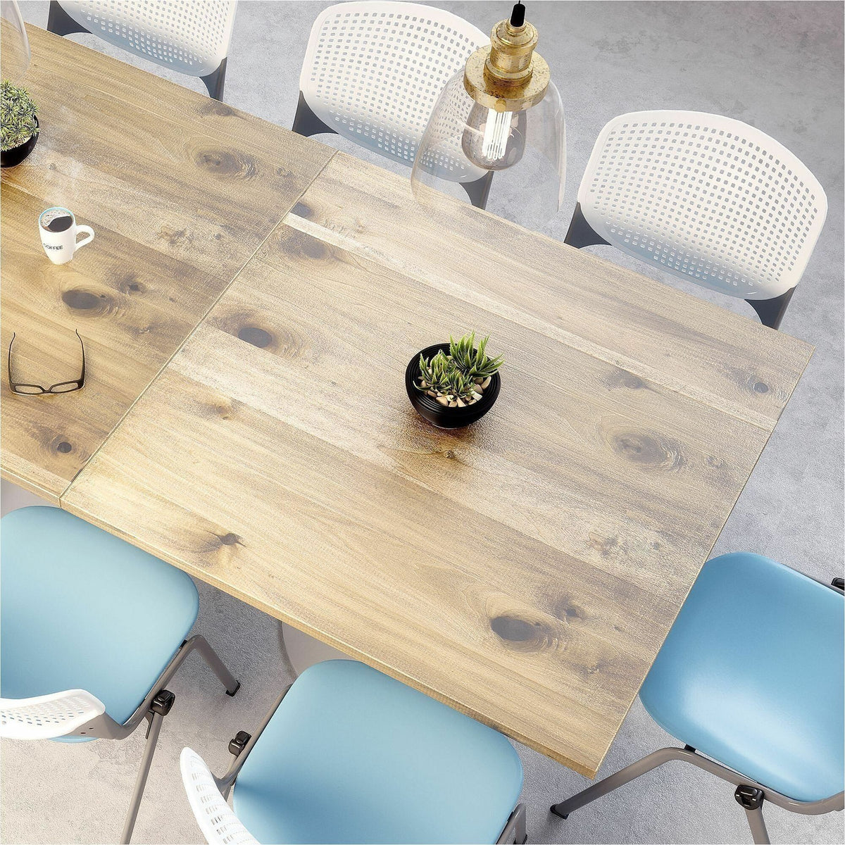 KFI 30" Square Vintage Wood Bistro Table - Square Top - 30" Height - Assembly Required - Espresso - Vintage Wood - 1 Eac