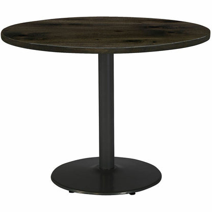 KFI 30" Round Vintage Wood Top Table - Round Top - 30" Height - Assembly Required - Barnwood - Vintage Wood - 1 Each