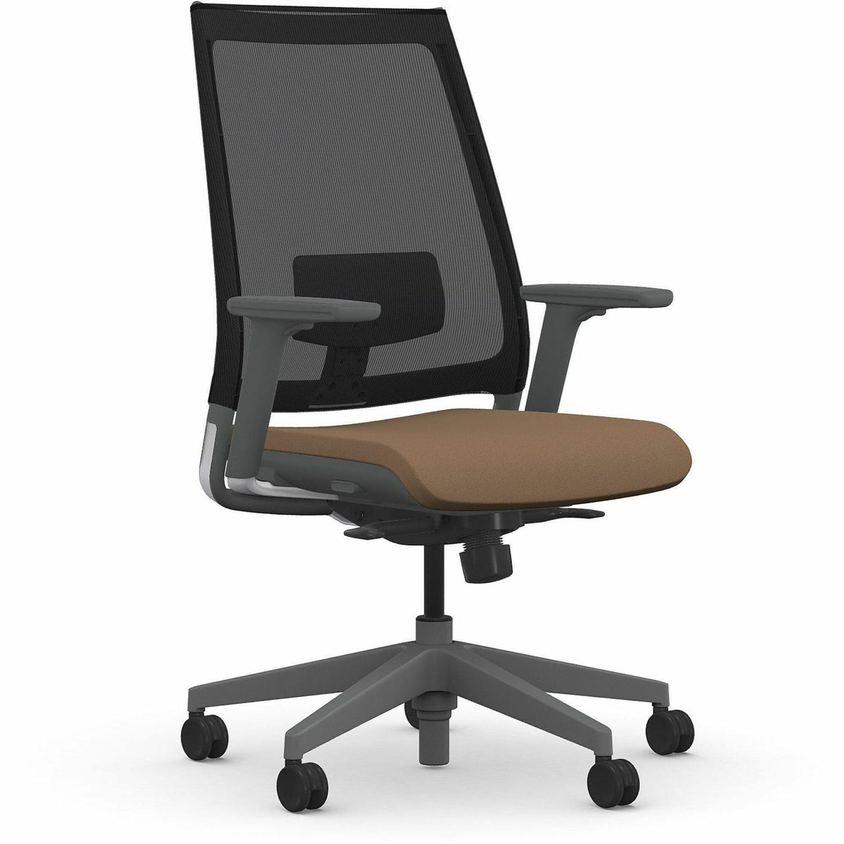 9 to 5 Seating Luna 3460 Task Chair - Onyx Seat Color - Foam Seat Material - Gray Back Color - Mesh Back Material - 5-st
