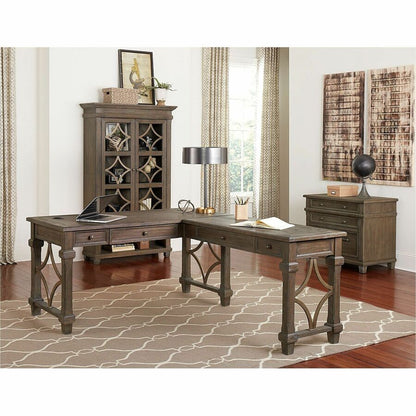 Martin Carson Credenza - 6-Drawer - Total Drawer(s): 6 - Material: Solid Lumber, Veneer - Finish: Weathered Dove - 1 Eac