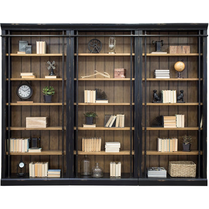 Martin Bookcase - 5 Shelve(s) - 4 Adjustable Shelf(ves) - Finish: Aged Ebony, Warm Honey - Adjustable Shelf - For Home, 