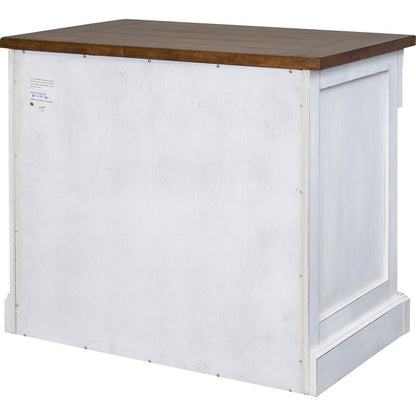 Martin Lateral File - 3-Drawer - Total Drawer(s): 3 - Finish: Weathered Wire Brushed Chalk - Rustic Knotty Cherry Table 
