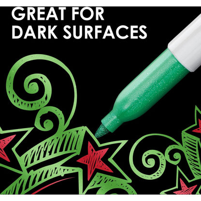 Sharpie Metallic Markers - Assorted Ink - Plastic Barrel - 36 / Box