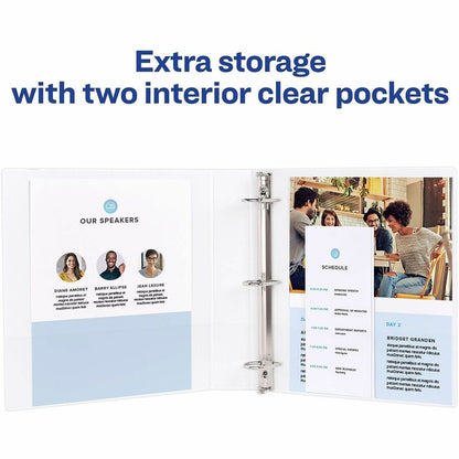 Avery® Durable View 3 Ring Binder - 2" Binder Capacity - Letter - 8 1/2" x 11" Sheet Size - 530 Sheet Capacity - 530 Rin