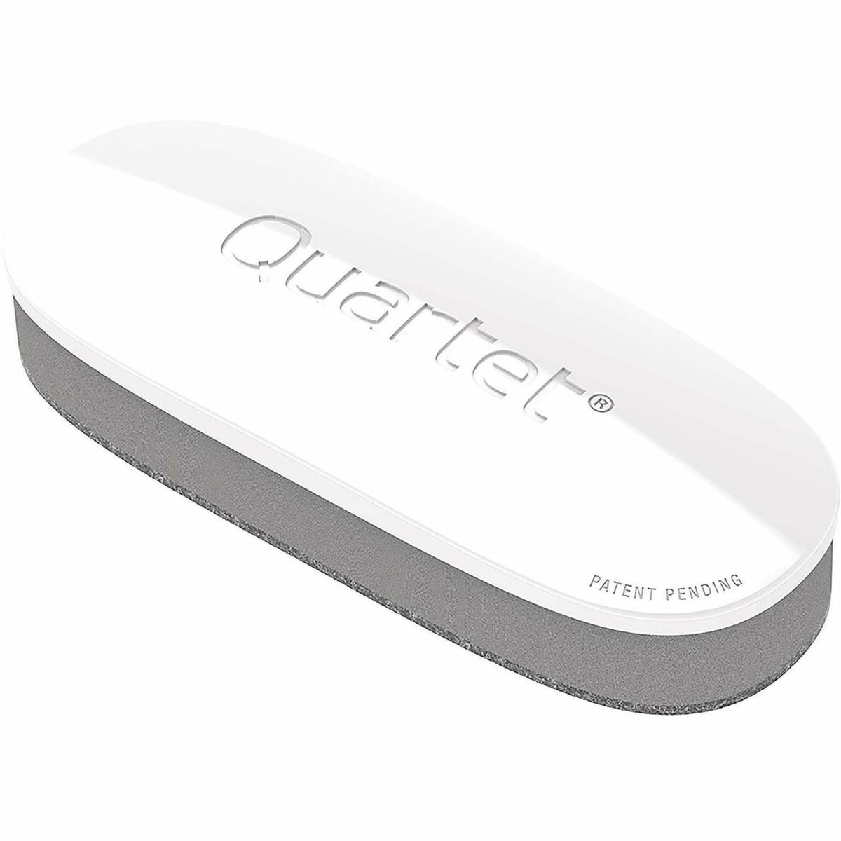 Quartet Dry-Erase Board Eraser - 2" Width x 5" Length - Streak-free, Comfortable Grip, Dustless, Stain Resistant - White