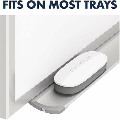 Quartet Dry-Erase Board Eraser - 2" Width x 5" Length - Streak-free, Comfortable Grip, Dustless, Stain Resistant - White