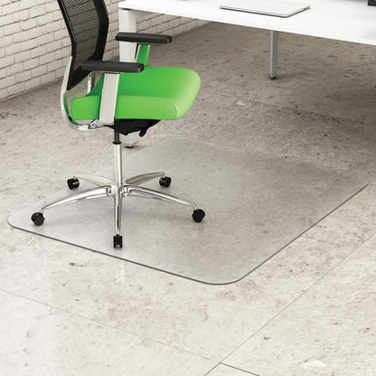 Deflecto Earth Source Hard Floor Chair Mat - Hard Floor - 48" Length x 36" Width x 0.100" Thickness - Rectangular - Clea