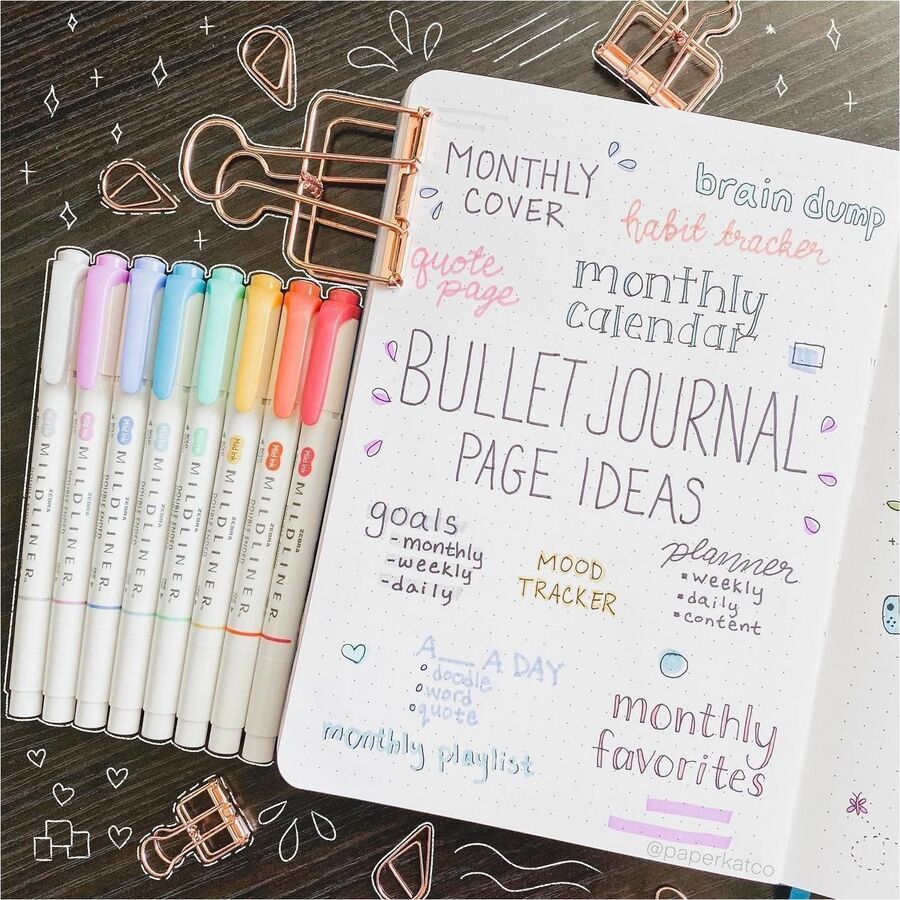 Zebra Pen MILDLINER Dual Ended Creative Marker - Assorted Ink - White Barrel - 15 / Pack