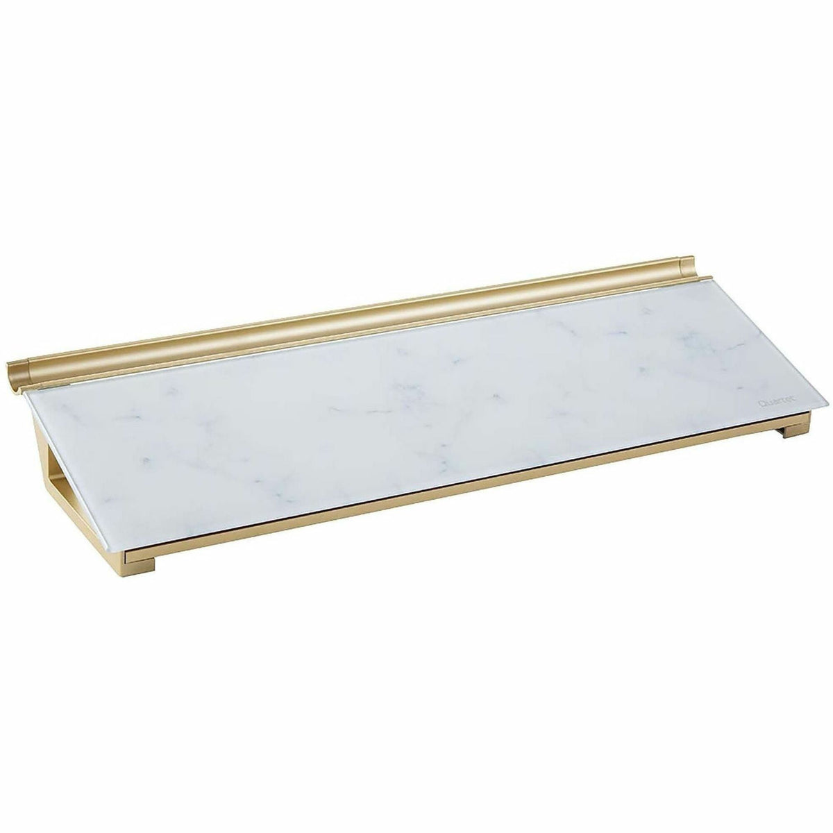 Quartet Glass Dry-Erase Desktop Computer Pad - 6" (0.5 ft) Width x 18" (1.5 ft) Height - Marble Glass Surface - Rectangl