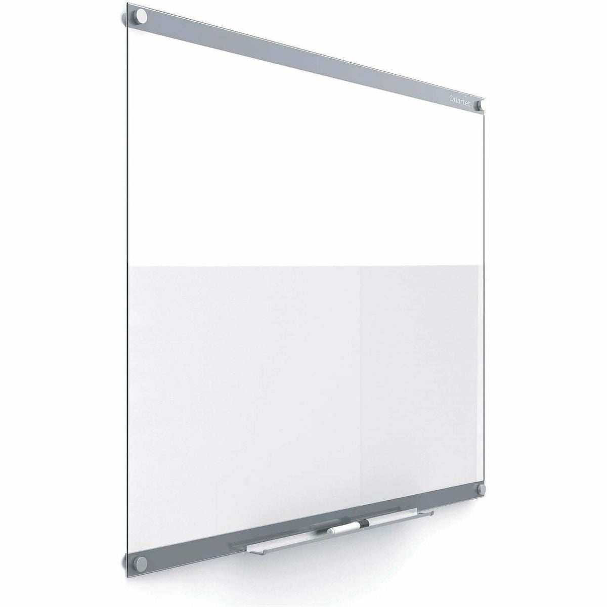 Quartet Infinity Customizable Dry-Erase Board - 36" (3 ft) Width x 24" (2 ft) Height - Clear/White Glass Surface - Recta