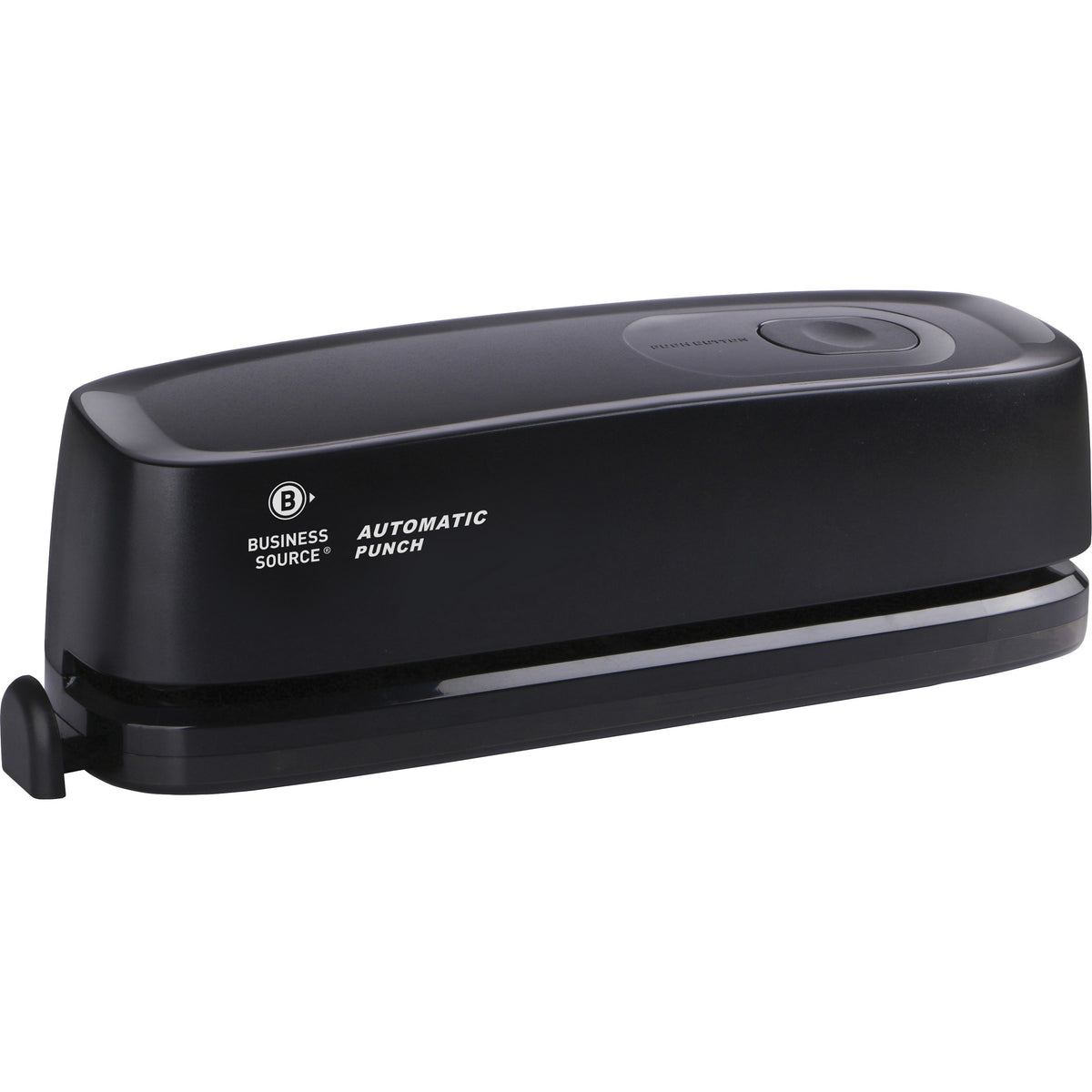 Business Source Electric Hole Punch - 3 Punch Head(s) - 10 Sheet of 20lb Paper - 9/32" Punch Size - 2.6" Width x 11.9" D