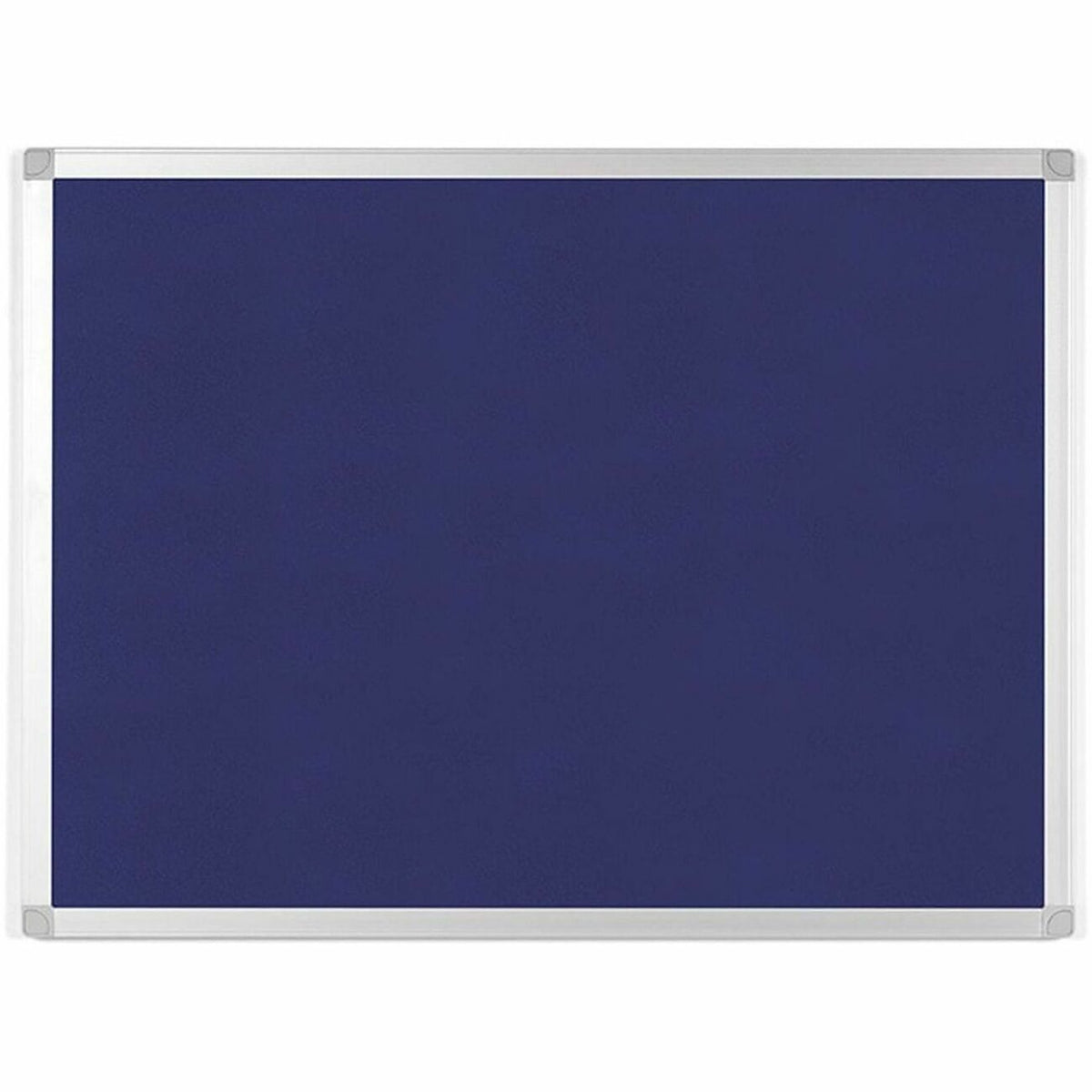 MasterVision Ayda Fabric 24"W Bulletin Board - Blue Fabric Surface - Tackable, Sleek Style, Robust - 0.5" Height x 24" W