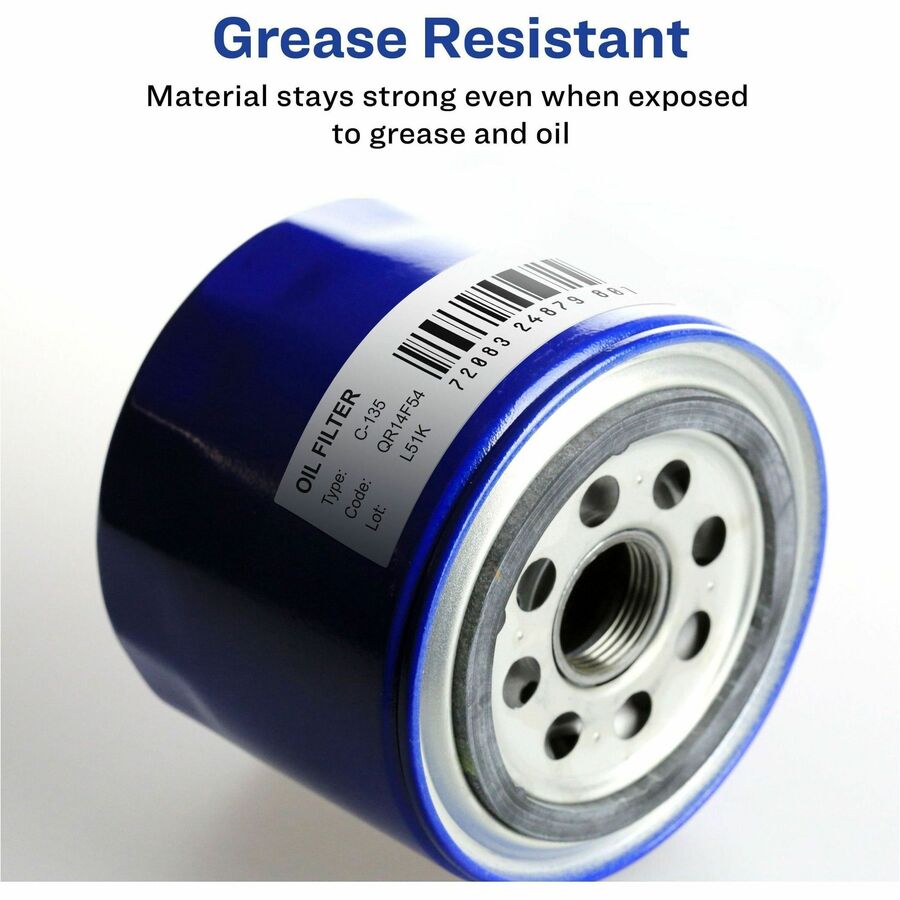 Avery® Direct Thermal Roll Labels - 3 1/2" Height x 1 1/8" Width - Permanent Adhesive - Rectangle - Thermal - Bright Whi