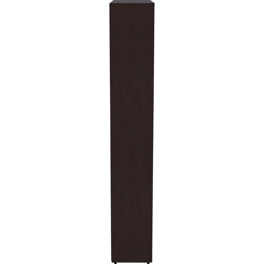 Lorell Laminate Bookcase - 0.7" Thickness Shelf, 72" Height x 36" Width x 12" Depth - 6 Shelve(s) - 5 Adjustable Shelf(v