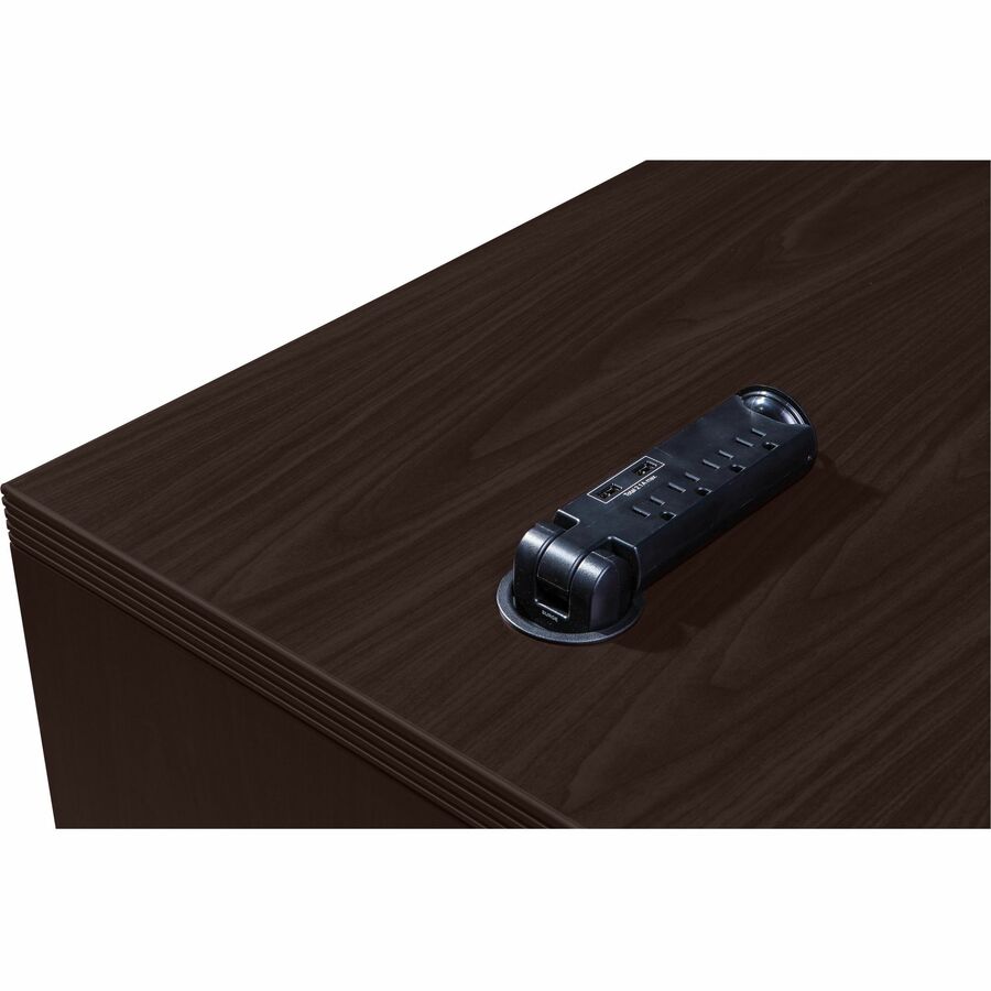 Lorell Essentials Series Bridge - 29.5" Height x 48" Width x 24" Depth Bridge, 1" Thickness Top - Finish: Espresso - 1 E