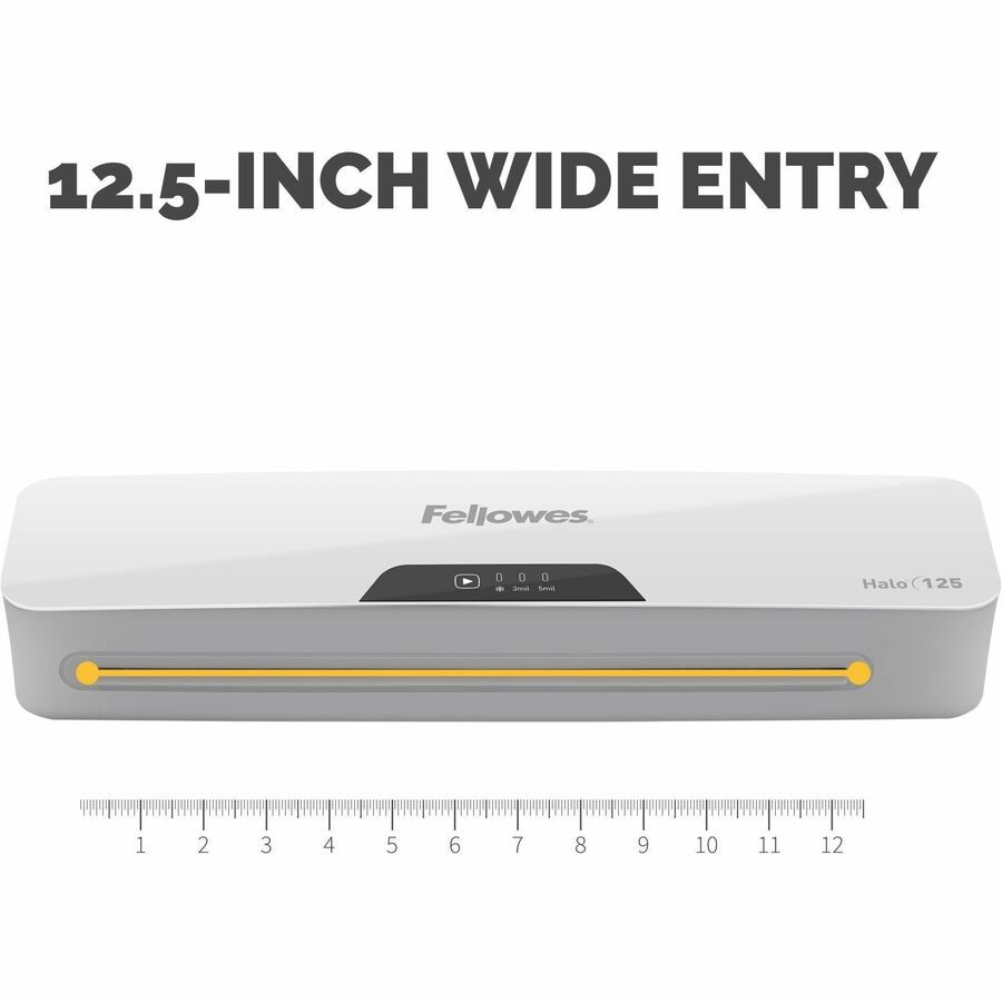 Fellowes Laminator - Pouch - 0.2 mil Lamination Thickness - 12.50" - Release Lever - 4.3" Height x 17.1" Width x 2.9" De