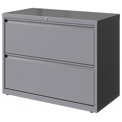 Lorell Fortress Series Lateral File - 36" Width x 18.6" Depth x 28" Height - 2 x Drawer(s) for File - Letter, Legal, A4 