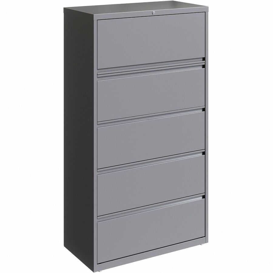 Lorell Fortress Series Lateral File - 36" Width x 18.6" Depth x 67.6" Height - 5 x Drawer(s) for File - Letter, Legal, A