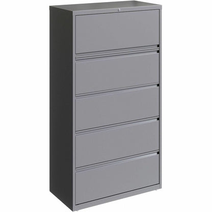 Lorell Fortress Series Lateral File - 36" Width x 18.6" Depth x 67.6" Height - 5 x Drawer(s) for File - Letter, Legal, A