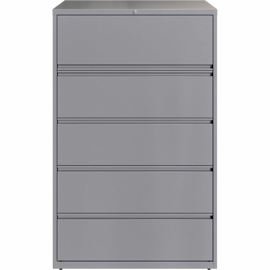Lorell Fortress Series Lateral File w/Roll-out Posting Shelf - 42" Width x 18.6" Depth x 67.6" Height - 2 x Drawer(s) fo