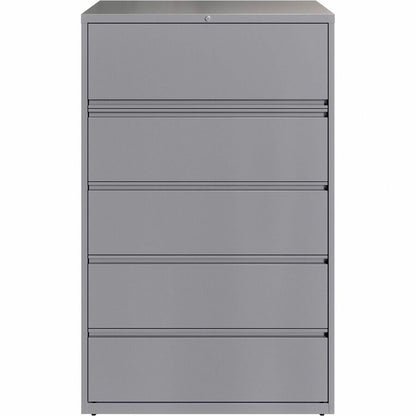 Lorell Fortress Series Lateral File w/Roll-out Posting Shelf - 42" Width x 18.6" Depth x 67.6" Height - 2 x Drawer(s) fo