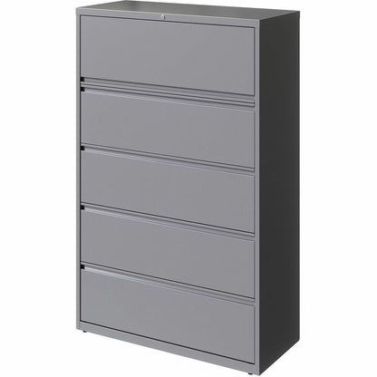 Lorell Fortress Series Lateral File w/Roll-out Posting Shelf - 42" Width x 18.6" Depth x 67.6" Height - 2 x Drawer(s) fo