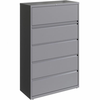 Lorell Fortress Series Lateral File w/Roll-out Posting Shelf - 42" Width x 18.6" Depth x 67.6" Height - 2 x Drawer(s) fo
