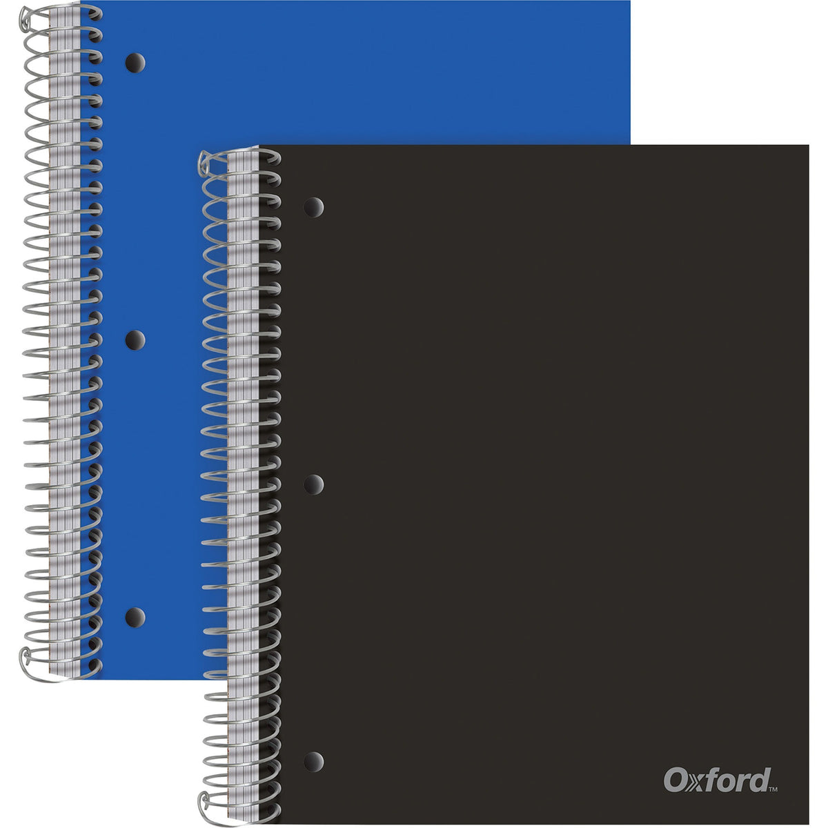TOPS 5-Subject Wire-Bound Notebook - 5 Subject(s) - 200 Sheets - Wire Bound - Wide Ruled Front Ruling - 3 Hole(s) - 2 / 
