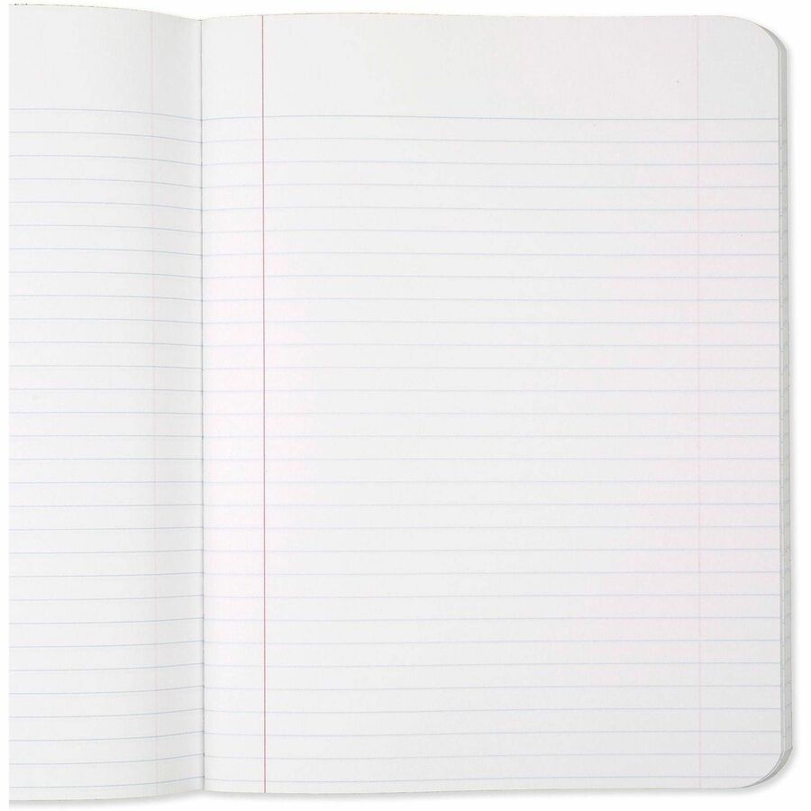 Mead College Ruled Comp Book - 100 Sheets - Sewn - 9 3/4" x 7 1/2" Sheet Size - 9" Height x 7" Width x 0.5" Length - Whi