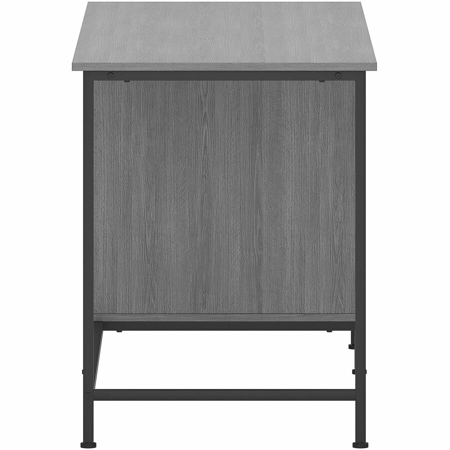 Lorell SOHO Desk with Side Drawers - 30" Height x 55" Width x 23.6" Depth - Total Drawer(s): 3 - Single Pedestal on Righ