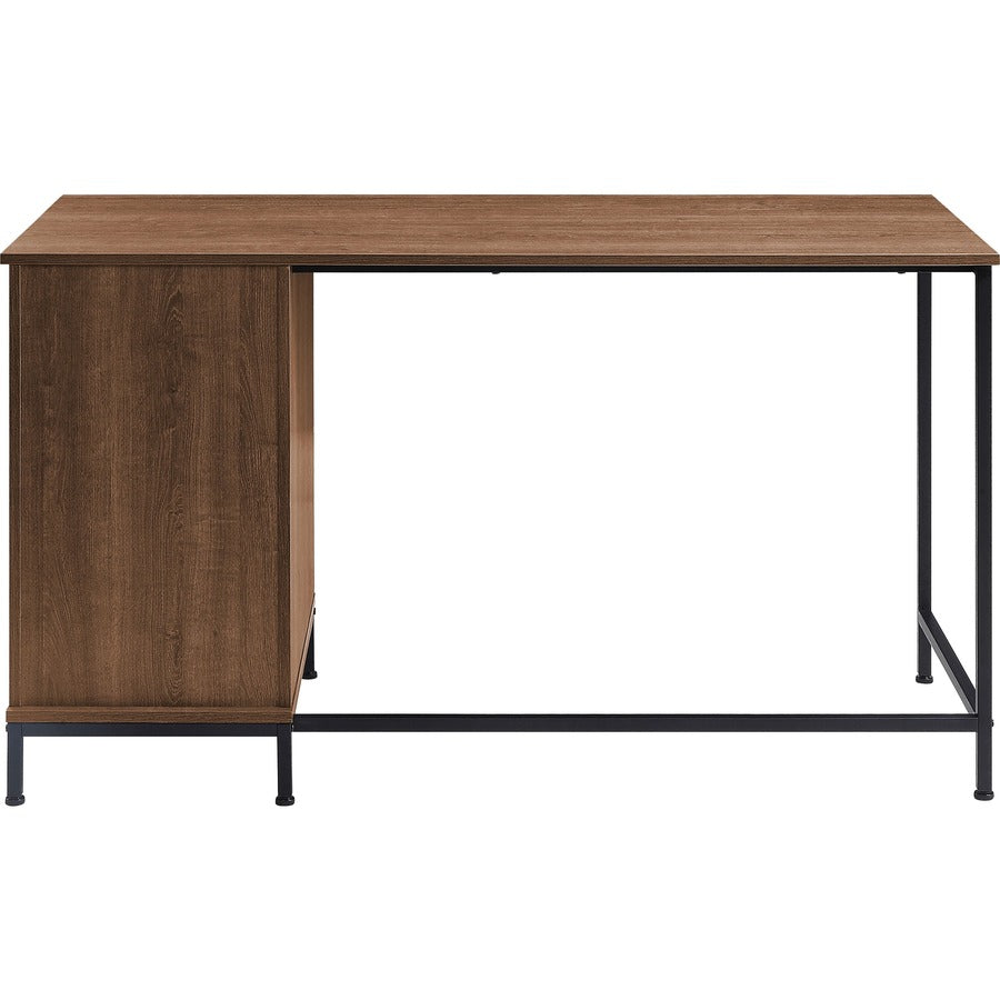 Lorell SOHO Desk with Side Drawers - 30" Height x 55" Width x 23.6" Depth - Total Drawer(s): 3 - Single Pedestal on Righ