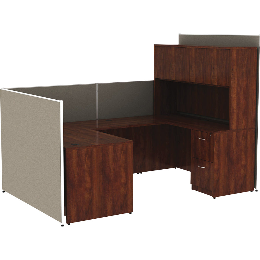 Lorell Panel System Partition Fabric Panel - 30" Width x 48" Height - Fabric, Steel - Gray - 1 Each