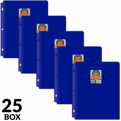 C-Line 2-pocket Heavyweight Poly Portfolio Pocket - 9.4" Width x 11.4" Length x 100 mil Thickness - For Letter 8 1/2" x 