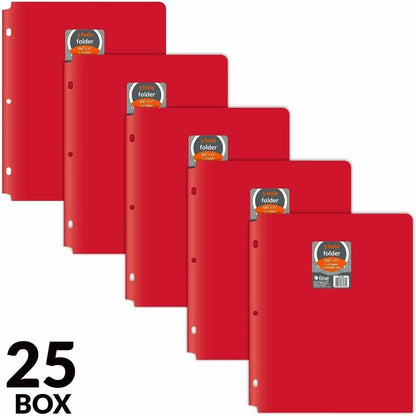 C-Line 2-pocket Heavyweight Poly Portfolio Pocket - 9.4" Width x 11.4" Length x 100 mil Thickness - For Letter 8 1/2" x 