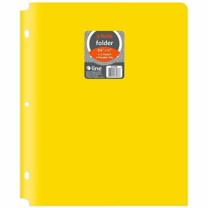 C-Line 2-pocket Heavyweight Poly Portfolio Pocket - 9.4" Width x 11.4" Length x 100 mil Thickness - For Letter 8 1/2" x 
