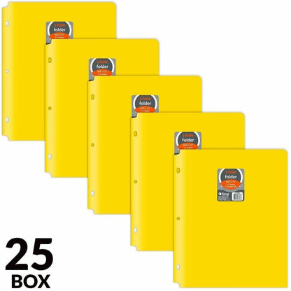 C-Line 2-pocket Heavyweight Poly Portfolio Pocket - 9.4" Width x 11.4" Length x 100 mil Thickness - For Letter 8 1/2" x 