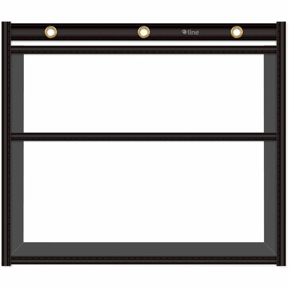 C-Line Dual Pocket Shop Ticket - 0.2" Height x 11.1" Width x 13.1" Length - Fabric, Metal - Black - 1 Box