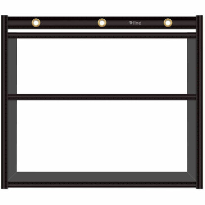 C-Line Dual Pocket Shop Ticket - 0.2" Height x 11.1" Width x 13.1" Length - Fabric, Metal - Black - 1 Box