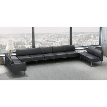 Lorell Contemporary ReceptionCollection Adjustable Metal Base - 9.8" Height x 47.9" Width x 22.9" Depth - Material: Meta