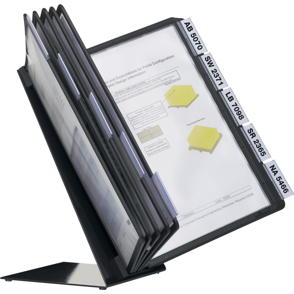 VARIO Table 10 Display Panel System - Table - Support A4 8.50" x 11" Media - Sturdy, Non Expandable, Anti-glare, Rugged 