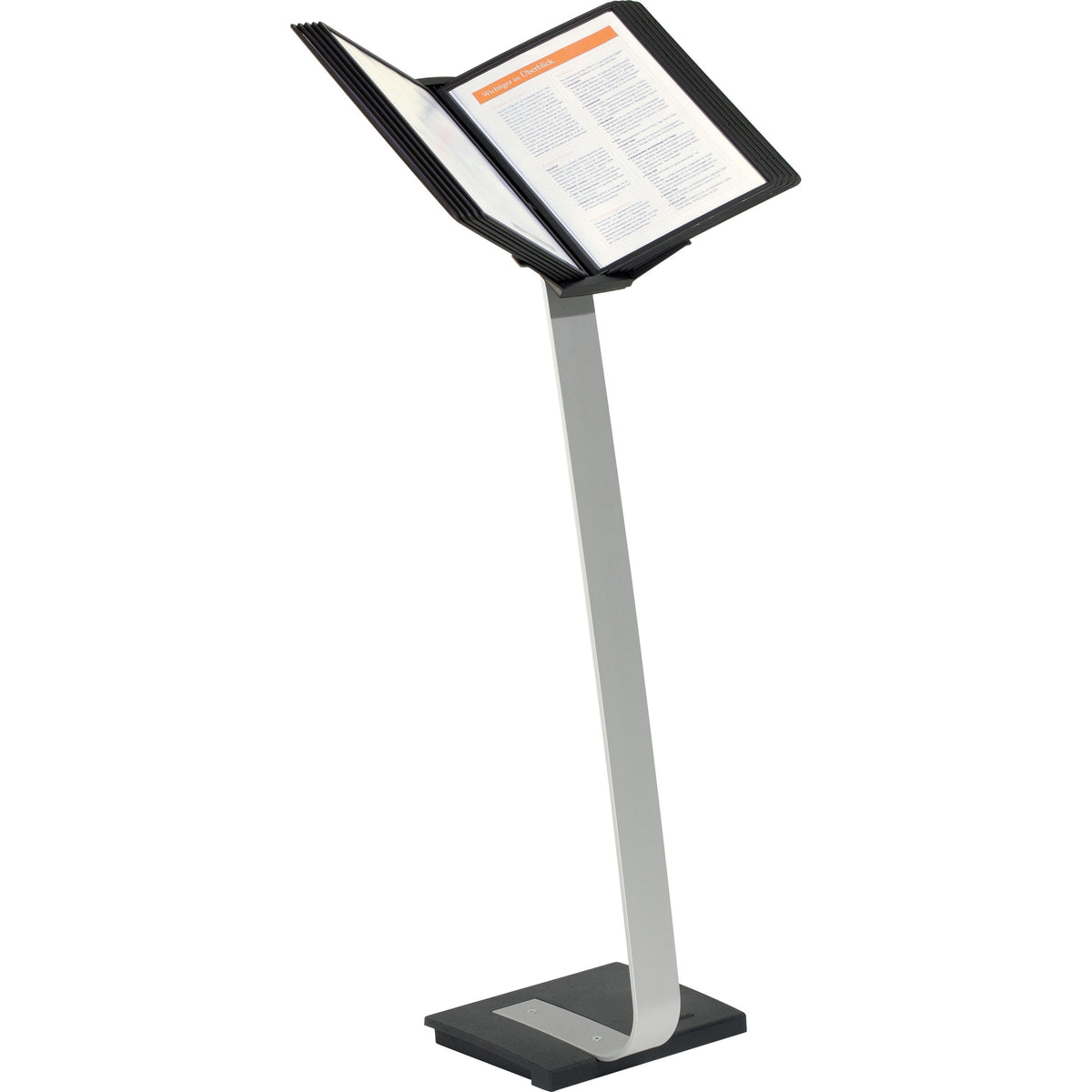 SHERPA Stand Pro 10 - Support Letter 8.50" x 11" Media - Rugged, Anti-glare - Black - 3.5" Height x 14.7" Width x 42.6" 