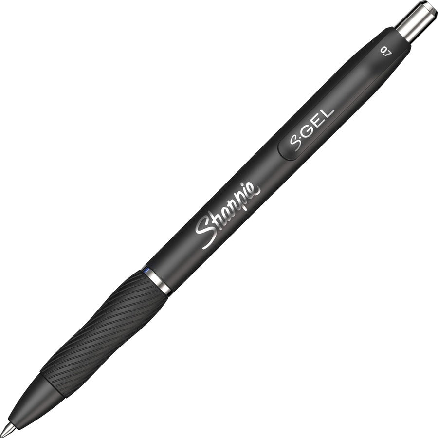 Sharpie S-Gel Pens - 0.7 mm Pen Point - Retractable - Black Ink - Gel-based - 12 / Dozen