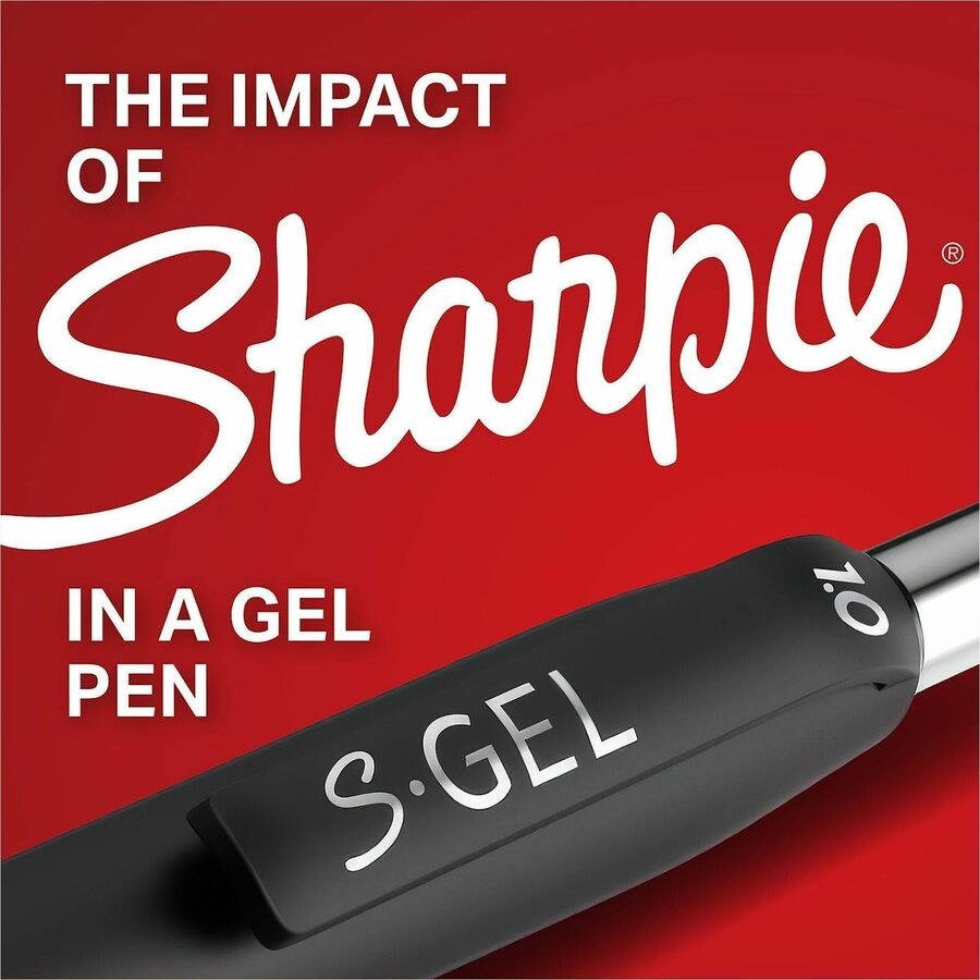 Sharpie S-Gel Pens - 0.7 mm Pen Point - Retractable - Blue Ink - Gel-based - 12 / Dozen