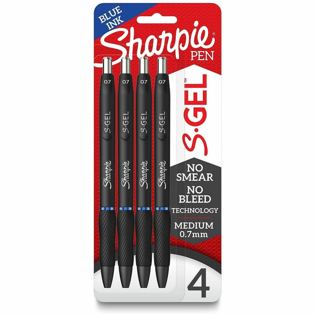 Sharpie S-Gel Pens - 0.7 mm Pen Point - Retractable - Blue Ink - Gel-based - 36 / Box