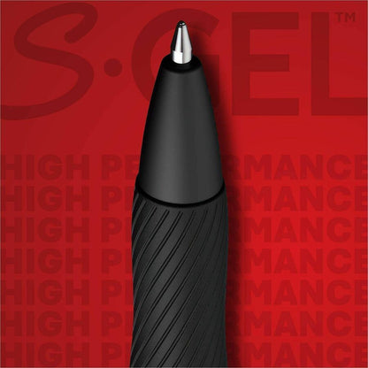 Sharpie S-Gel Pens - 1.0 mm Pen Point - Retractable - Black Ink - Gel-based - 1 Box