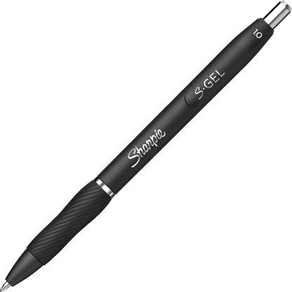 Sharpie S-Gel Pens - 1.0 mm Pen Point - Retractable - Black Ink - Gel-based - 1 Box